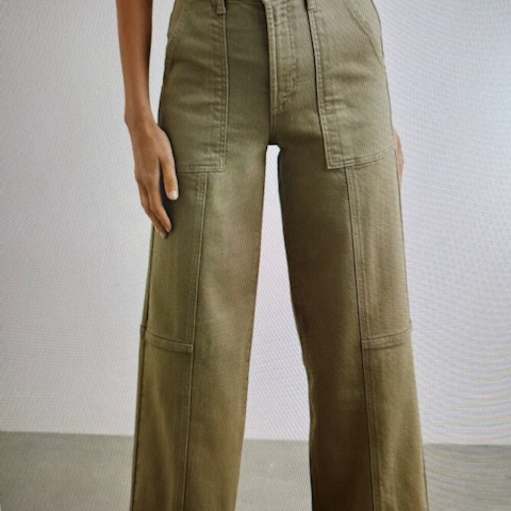 Rails Getty Crop Utility Wide Leg 28 NWT